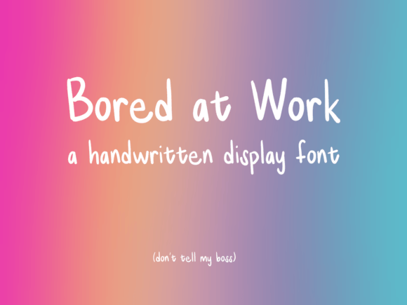 Adding Bored at Work Font to Your Campaign Design Flow