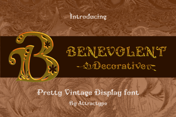 Benevolent Decorative: A Versatile Vintage Display Font for Web Design