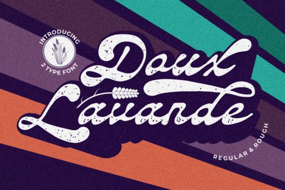 Daux Lavande: A Retro Script Font for Standout Campaigns