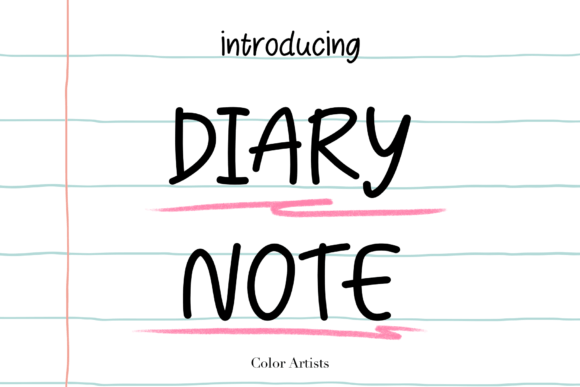 Diary Note: The Handwritten Font for Marketing Storytelling