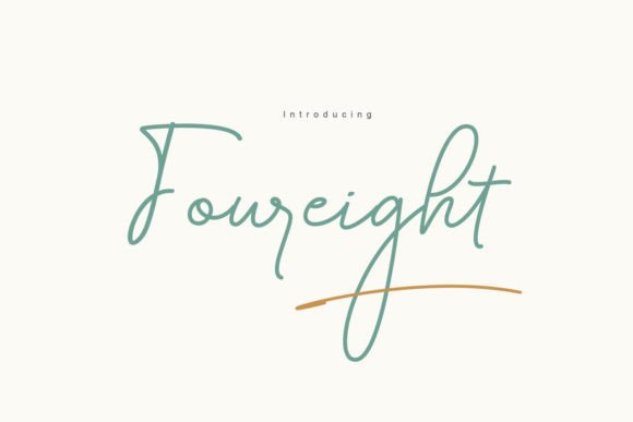Elevate Your Brand with the Foureight Script Font