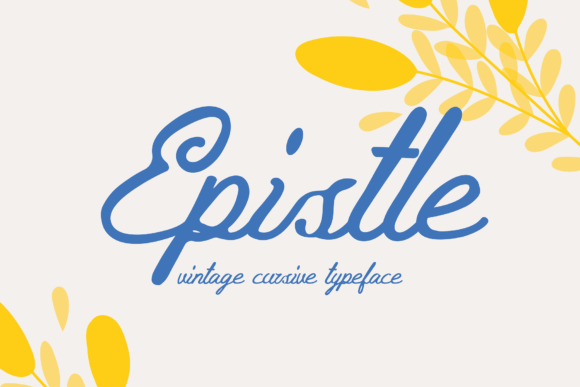 Epistle: A Cursive Font for Editorial Mood and Identity
