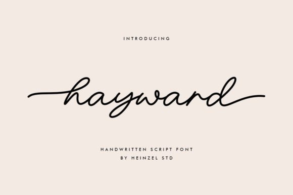 Hayward: An Elegant Script Font for Crafted Goods