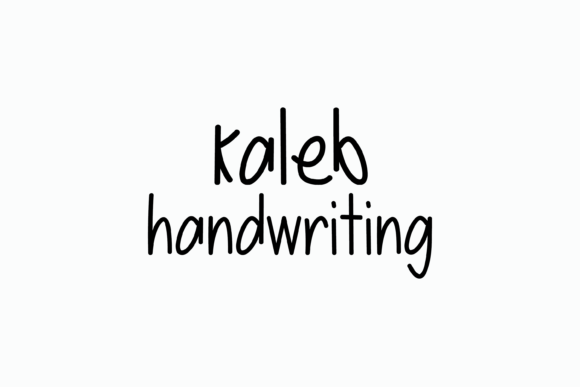 Kaleb: A Friendly Handwritten Font for Your Creative Projects