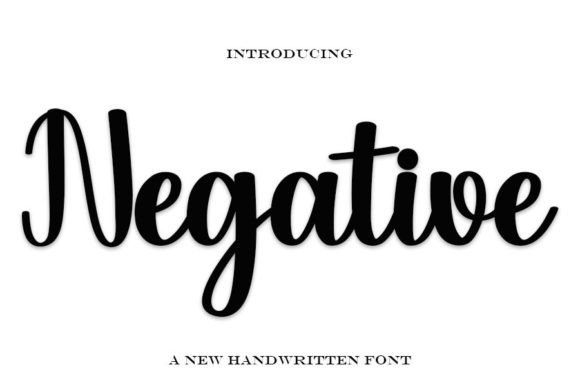 Negative: A Handwritten Font for Quiet Editorial Moments