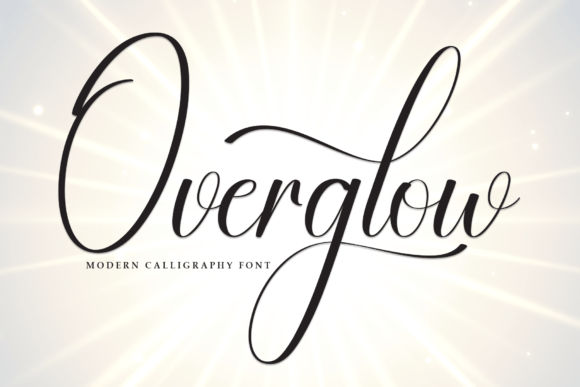 Overglow: The Modern Script Typeface for Digital Branding
