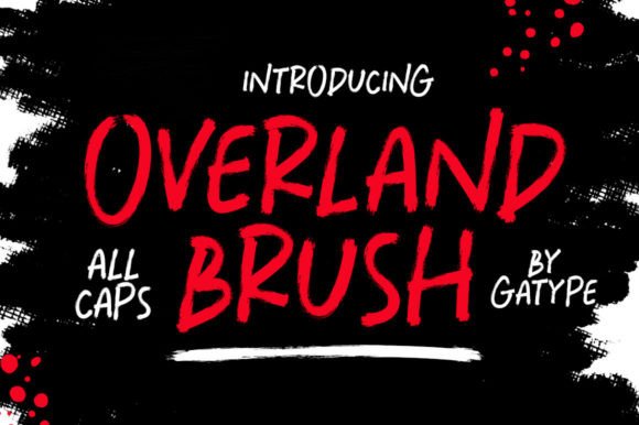 Overland Brush: Your Essential Font for Handmade Product Charm