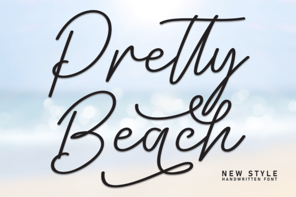 Pretty Beach: A Handwritten Font for Modern Digital Design