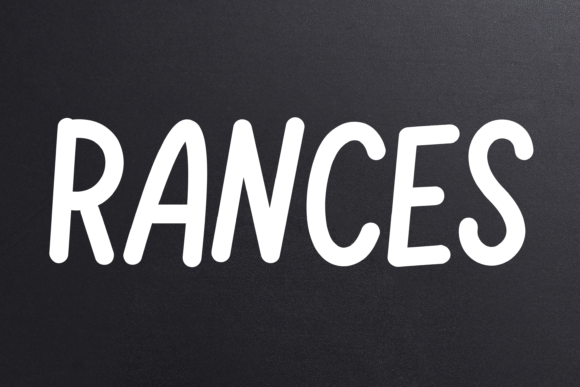Rances: A Handwritten Font for Editorial Mood