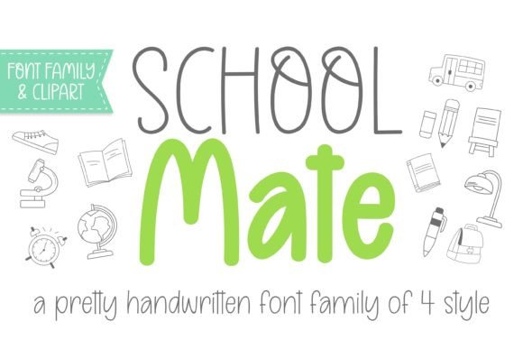 School Mate: A Casual Handwritten Font for Digital Branding