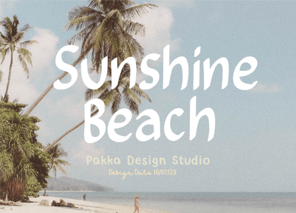 Sunshine Beach Font: A Maker’s Perfect Creative Companion