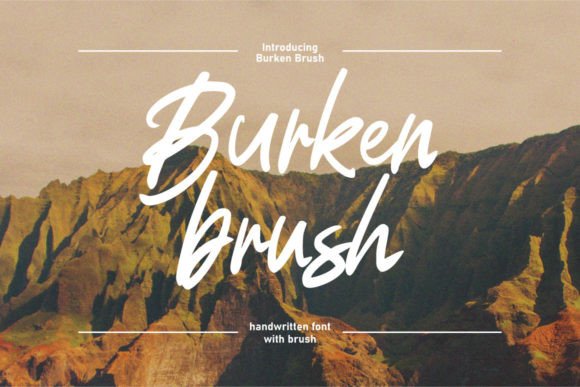 The Burken Brush Script Font: Editorial Elegance for Your Content