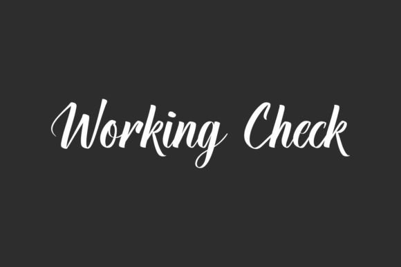The Working Check Font: A Versatile Tool for Small Business Branding