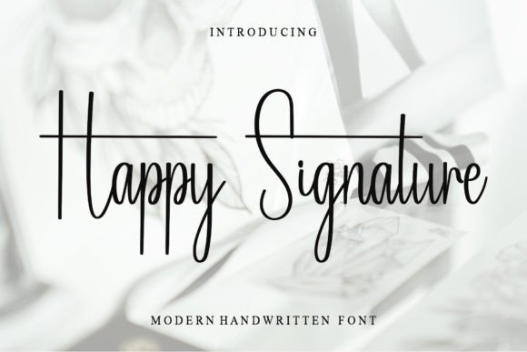 Using Happy Signature: A Font That Adds a Touch of Elegance to Modern Websites